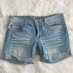 Indigo Rein Light Blue Denim Shorts